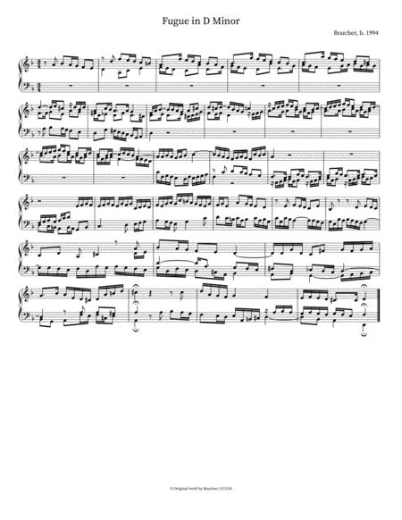Free Sheet Music Prelude And Fugue In D Minor Ii Fugue