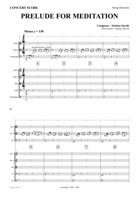 Prelude For Meditation Sheet Music