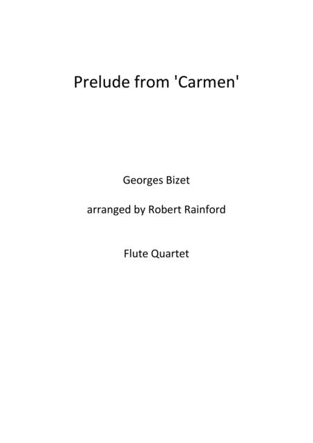 Prelude From Carmen Sheet Music