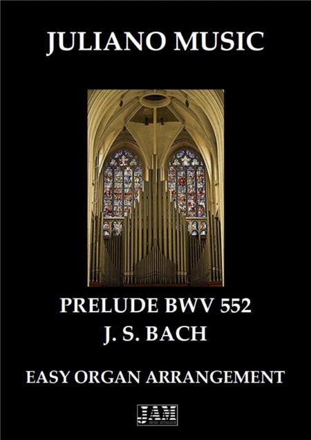 Prelude From Prelude Fuge Bwv 552 Easy Organ Js Bach Sheet Music
