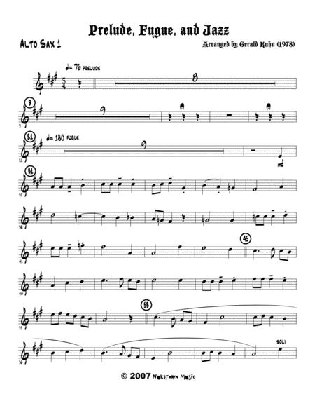 Free Sheet Music Prelude Fugue And Jazz