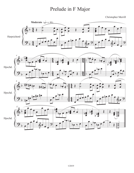 Prelude In F Major Sheet Music