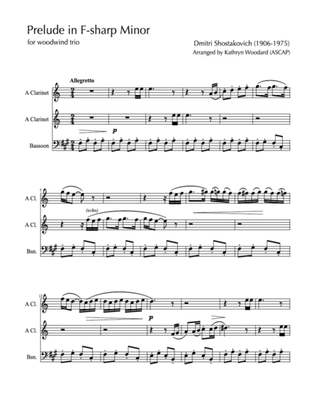 Free Sheet Music Prelude In F Sharp Minor