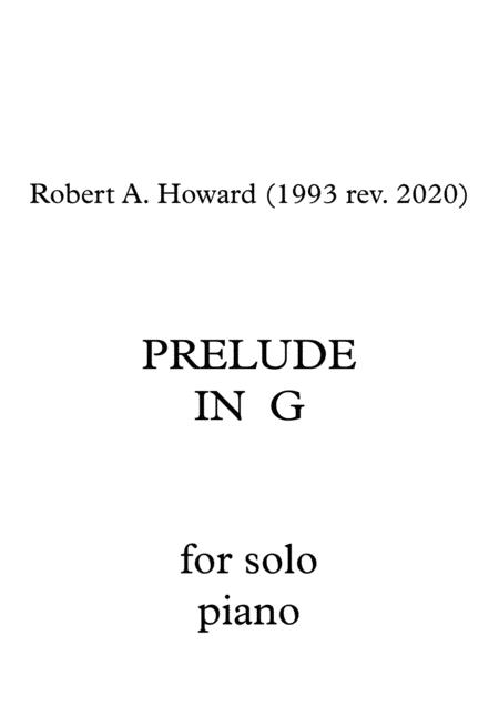 Prelude In G Sheet Music