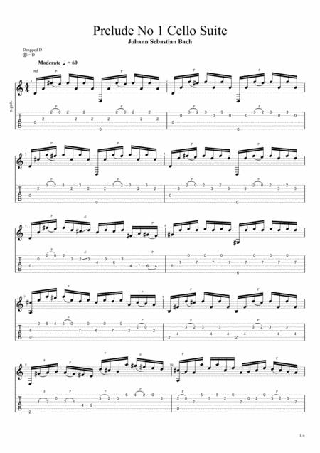 Prelude No 1 Cello Suite Sheet Music