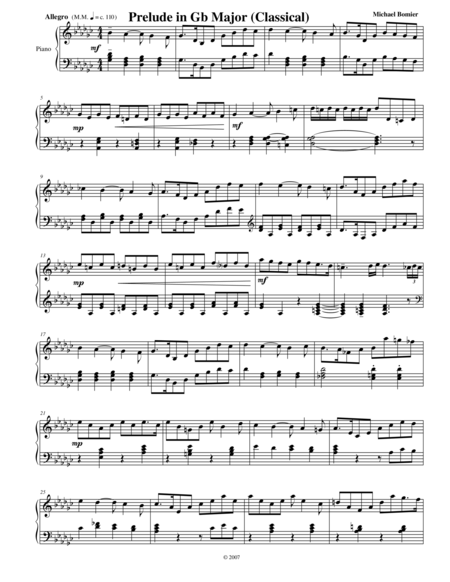 Prelude No 13 In Gb Major From 24 Preludes Sheet Music