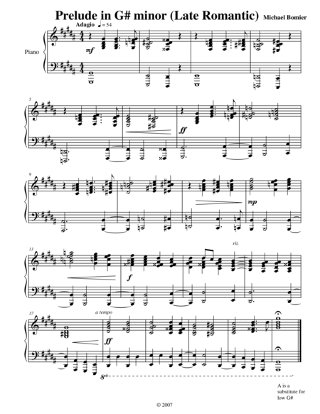 Free Sheet Music Prelude No 18 In G Minor From 24 Preludes