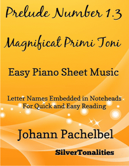 Prelude Number 1 3 Magnificat Primi Toni Easy Piano Sheet Music Sheet Music