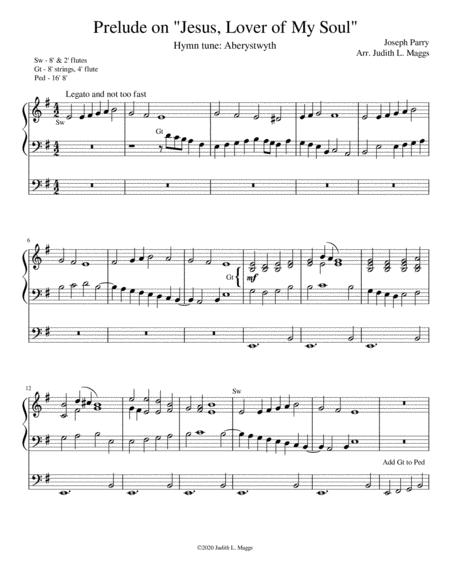 Prelude On Jesus Lover Of My Soul For Organ Sheet Music