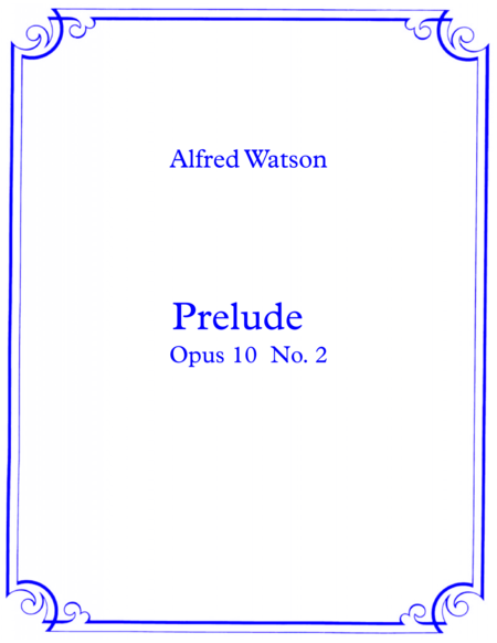Free Sheet Music Prelude Opus 10 No 2