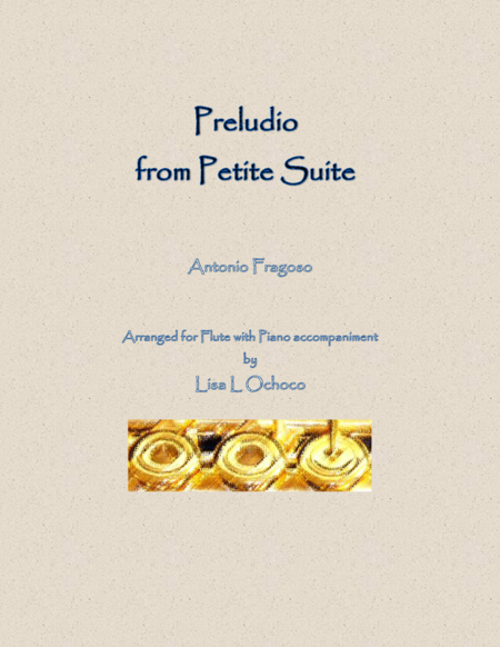 Free Sheet Music Preludio From Petite Suite For Flute And Piano