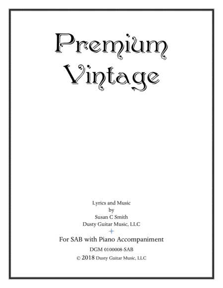 Free Sheet Music Premium Vintage Sab Voicing