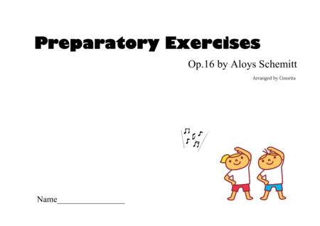 Preparatory Exercises For All Piano Beginners Sheet Music