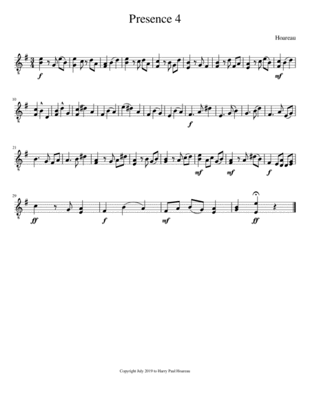 Presence 4c Guitar Sheet Music