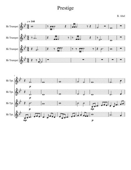 Free Sheet Music Prestige