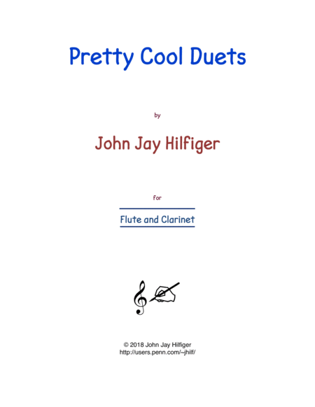 Pretty Cool Duets For Flute And Clarinet Sheet Music