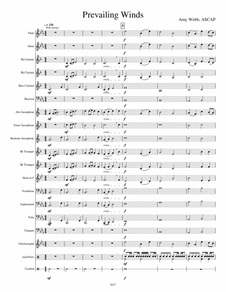 Prevailing Winds Sheet Music