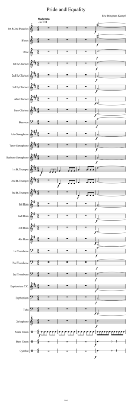 Pride And Equality Sheet Music