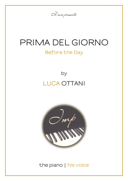 Free Sheet Music Prima Del Giorno Before The Day