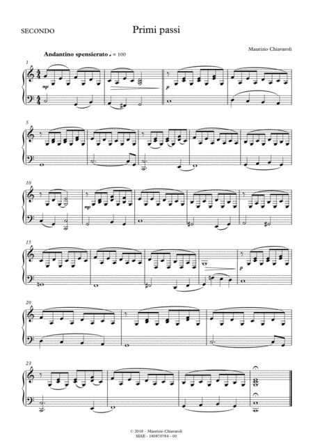 Primi Passi Sheet Music