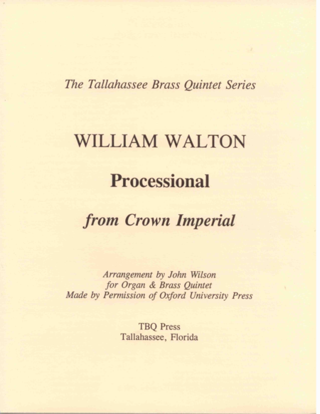 Processional From Crown Imperial Sheet Music