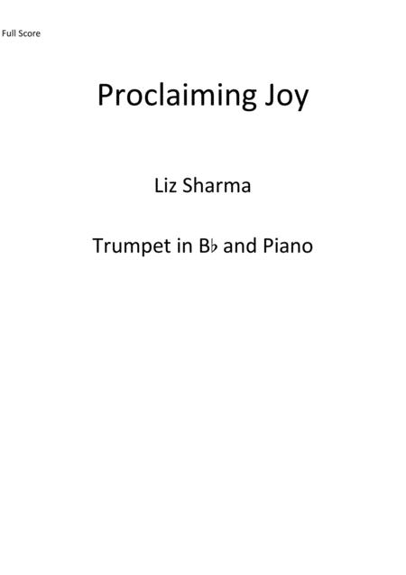 Proclaiming Joy Sheet Music