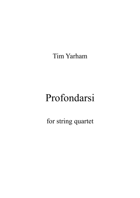 Profondarsi Sheet Music