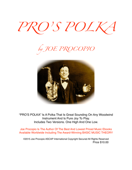 Free Sheet Music Pros Polka By Joe Procopio