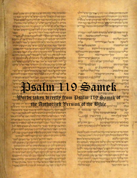 Free Sheet Music Psalm 119 Samek