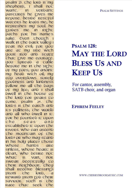 Psalm 128 May The Lord Bless Us And Keep Us Sheet Music