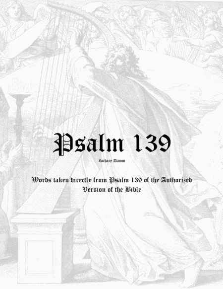 Free Sheet Music Psalm 139 Organ