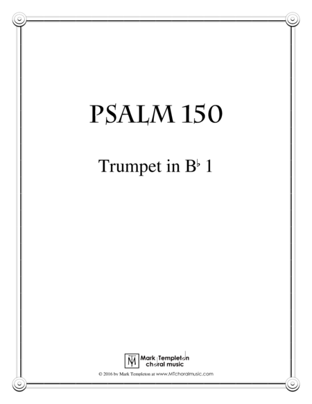 Psalm 150 Trumpet In Bb 1 Sheet Music