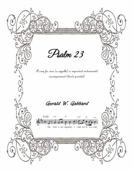 Psalm 23 1999 Sheet Music