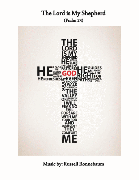 Psalm 23 The Lord Is My Shepherd Piano And Soprano Sheet Music