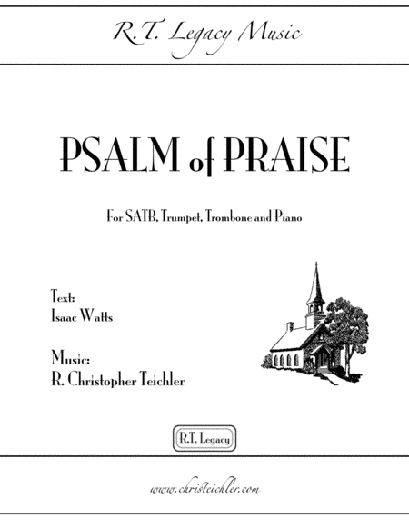 Psalm Of Praise Satb Trumpet Trombone Piano Sheet Music