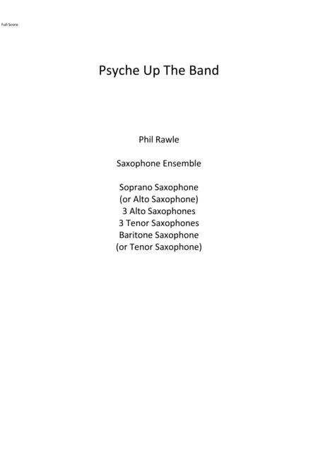 Free Sheet Music Psyche Up The Band