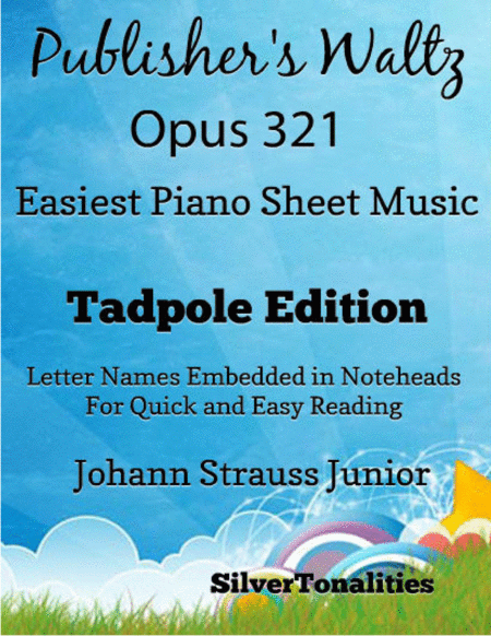 Publishers Waltz Opus 321 Easiest Piano Sheet Music Tadpole Edition Sheet Music