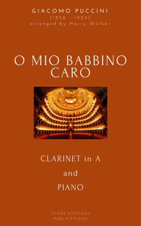 Free Sheet Music Puccini O Mio Babbino Caro For Clarinet In A And Piano