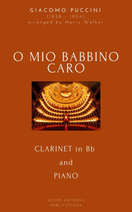 Puccini O Mio Babbino Caro For Clarinet In Bb And Piano Sheet Music