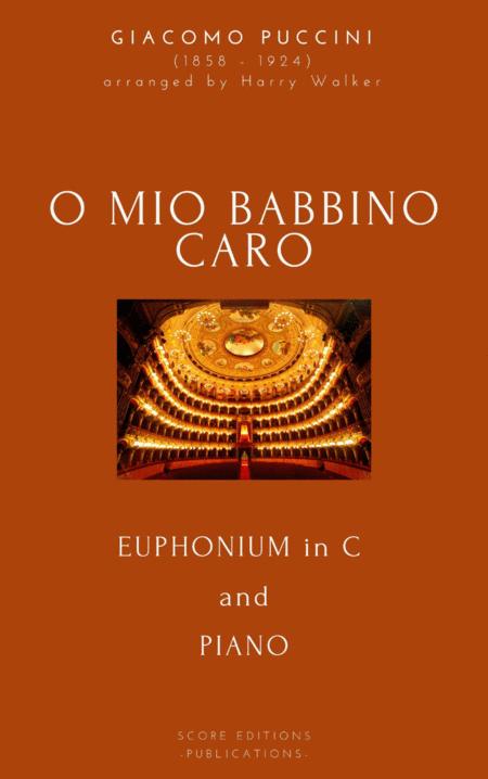 Puccini O Mio Babbino Caro For Euphonium In C And Piano Sheet Music