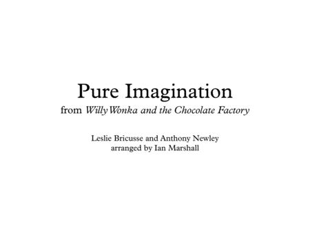 Pure Imagination For Percussion Quintet Sheet Music