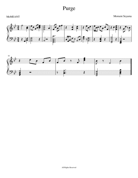 Purge Fuel Sheet Music