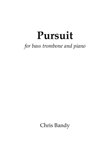 Pursuit Sheet Music