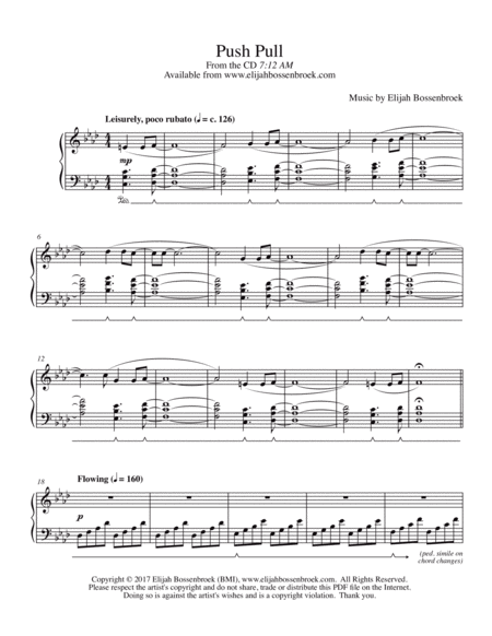 Push Pull Sheet Music