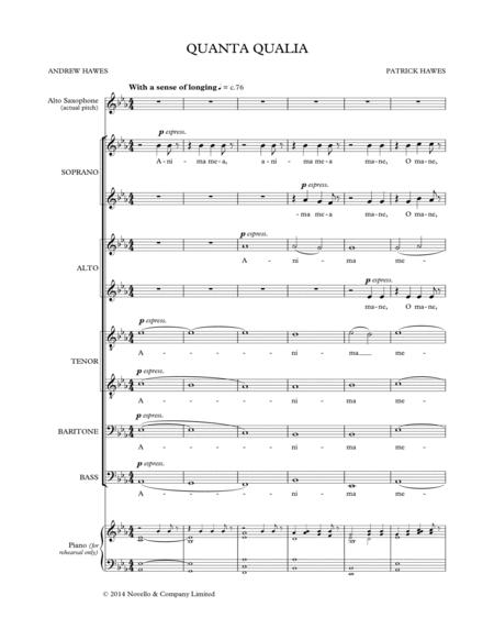 Free Sheet Music Quanta Qualia