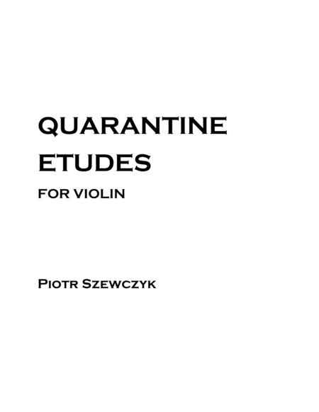 Quarantine Etudes For Violin Sheet Music