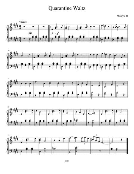 Free Sheet Music Quarantine Waltz