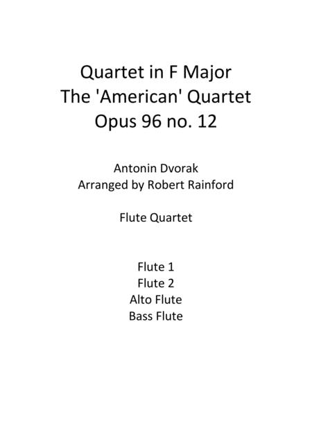 Quartet In F Major Sheet Music