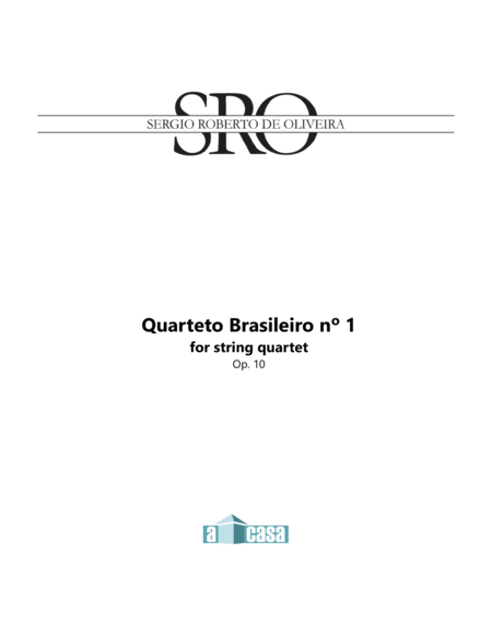 Free Sheet Music Quarteto Brasileiro N 1