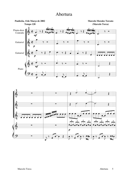 Free Sheet Music Quartetos